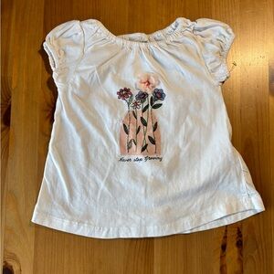 Toddler‎ DIP 3D Flower Button Back Top Size 2T